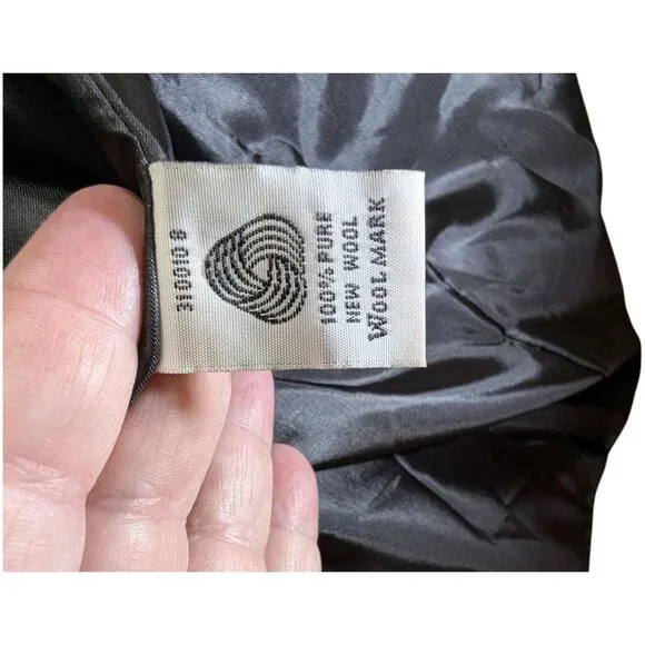 VTG Classic Women's PENDLETON Grey 100% Virgin Wool Blazer Size 10 Made In USA - Picture 8 of 9